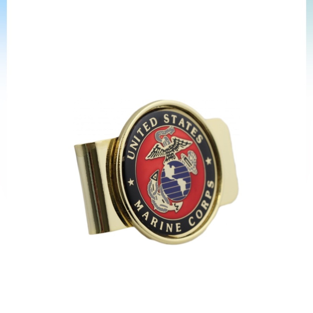 US Marine Corps Logo Money Clip Military Money Clip